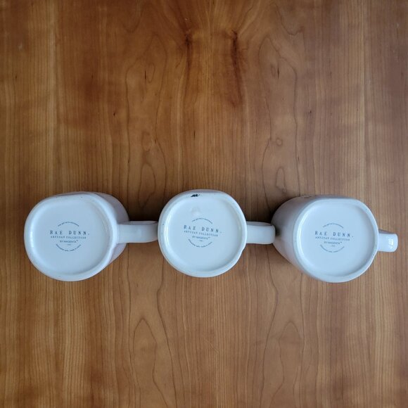 Three (3) Rae Dunn Ceramic Deck the Halls/Christmas Tree Mugs - Picture 6 of 10